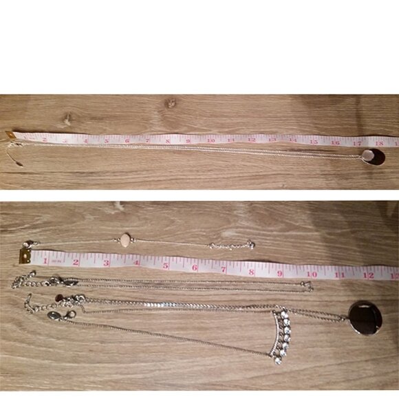 Brand name 4 layering chain necklaces bundle LOFT Stella & Dot Charming Charlie - Picture 4 of 5